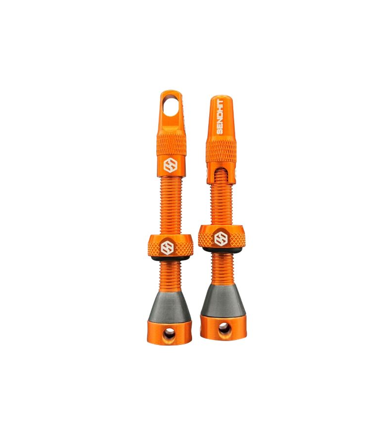 SENDHIT COPPIA VALVOLE TUBELESS 44mm ARANCIO