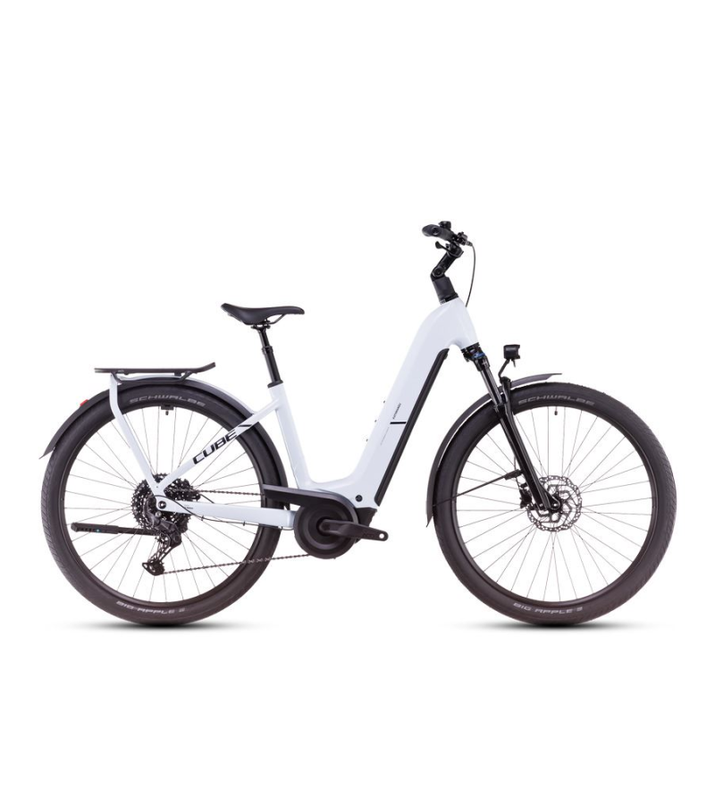 CUBE KATHMANDU HYBRID ONE 800 2025 POLARWHITE' N' BLACK