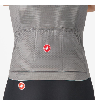 CASTELLI ELEGANTE JERSEY W GUNMETAL GRAY/SILVER MOON-SOFT