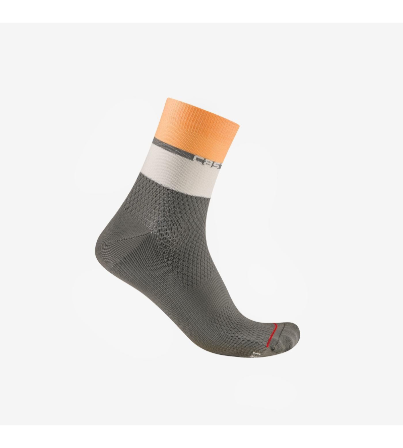 CASTELLI ELEGANTE 12 SOCK GUNMETAL GRAY/SILVER MOON-SOFT