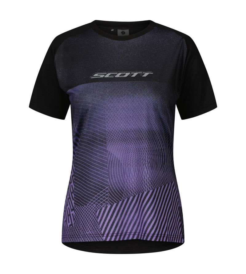 SCOTT TEE TRAIL TUNED SS BALCK SWISH PURPLE