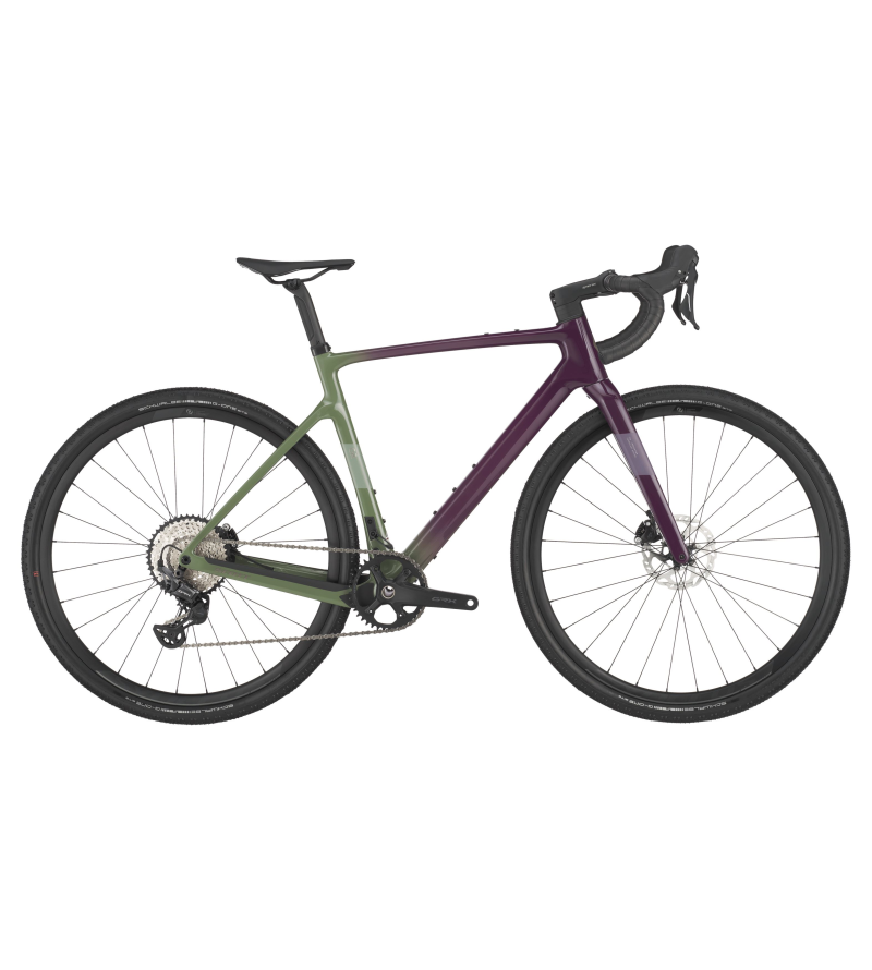 SCOTT ADDICT 40 GRAVEL OLIVINE GREEN BLACKBARRY PURPLE