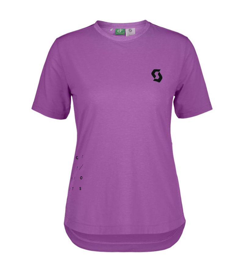 SCOTT TEE W'S TRAIL VERTIC DRI SS LIQUID PURPLE