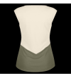 SCOTT TANK W'S TRAIL VERTIC DRI SS HAY GREEN COTTON WHITE