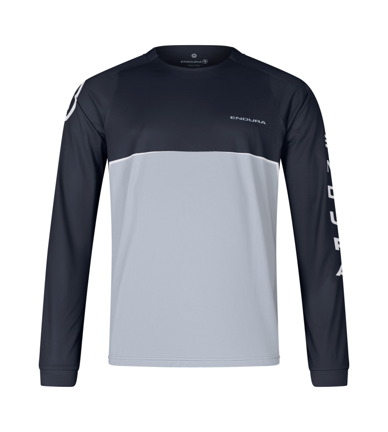 ENDURA CORE PRINTED L/S TEE NERO