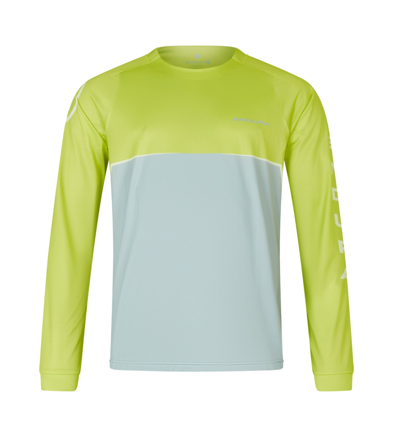ENDURA CORE PRINTED L/S TEE GIALLO