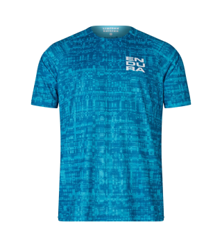 ENDURA GRID LTD PRINTED S/S AZZURRO