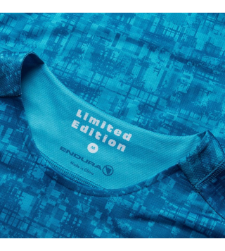ENDURA GRID LTD PRINTED S/S AZZURRO