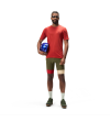 ENDURA LOOP S/S TECH ROSSO