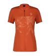 SCOTT SHORT W'S TRAIL FLOW ZIP SS BR /ORA