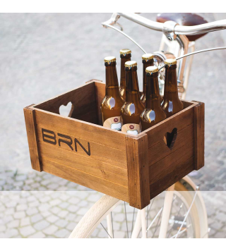 BRN CESTO LOVELY SMALL LEGNO MARRONE
