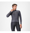 CASTELLI APICE THERMAL JERSEY DARK GRAY/SMOKY GRAY-SILVER GREY