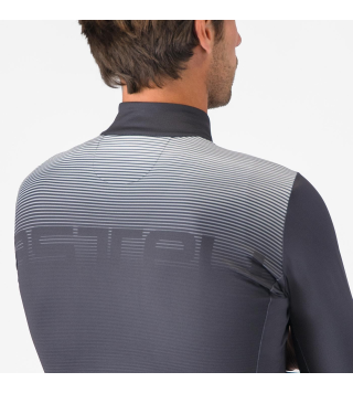 CASTELLI APICE THERMAL JERSEY DARK GRAY/SMOKY GRAY-SILVER GREY