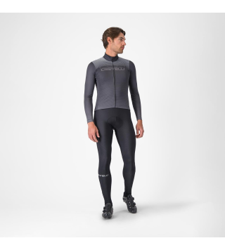 CASTELLI APICE THERMAL JERSEY DARK GRAY/SMOKY GRAY-SILVER GREY