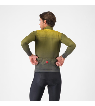CASTELLI APICE THERMAL JERSEY SAGE/TWILIGHT BLUE-MANGO MOJITO
