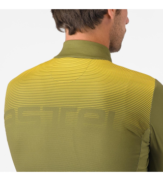 CASTELLI APICE THERMAL JERSEY SAGE/TWILIGHT BLUE-MANGO MOJITO