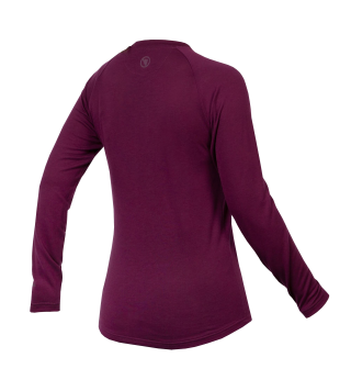 ENDURA BAABAA BLEND L/S  WMS BASE LAYER PURPLE
