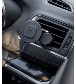 QUADLOCK TESTA CARICABATTERIE WIRELESS MAGNETICA BLACK