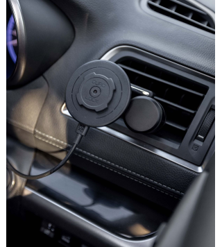 QUADLOCK TESTA CARICABATTERIE WIRELESS MAGNETICA BLACK