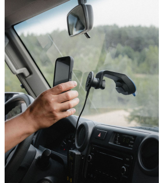 QUADLOCK TESTA CARICABATTERIE WIRELESS MAGNETICA BLACK