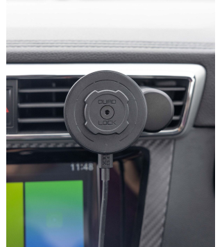 QUADLOCK TESTA CARICABATTERIE WIRELESS MAGNETICA BLACK