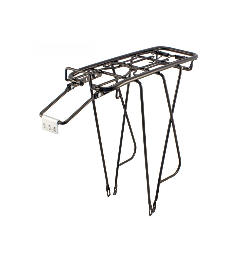 PORTAPACCO POSTERIORE  ACCIAIO CLASSIC PLUS 26"-28" - NERO